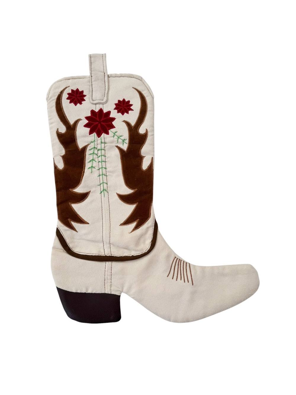 Vintage Pair of Western Christmas Stockings Holiday Decor - Picture 3 of 9